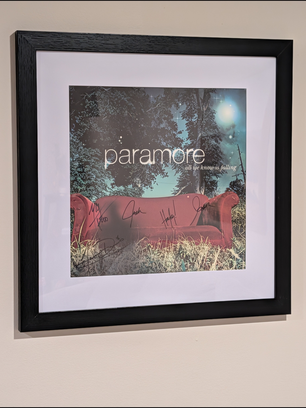 PARAMORE Autographed Poster - All Original Members